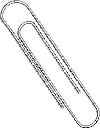 Q-CONNECT KF27004 Aktenklammern, 77mm, gewellt, verzinkt, 100 Stück