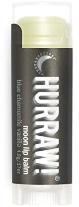 Hurraw! Moon Night Treatment (Blue Chamomile, Vanilla) Lip Balm: Organic, Certified Vegan, Cruelty and Gluten Free. Non-GMO, 100% Natural. Bee, Shea, Soy and Palm Free. Made in USA