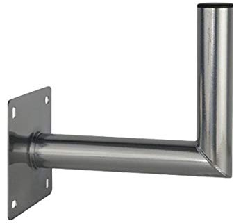 PremiumX 25-30cm Wandhalter Stahl verzinkt Ø 48mm Winkel Wand-Halterung für Satelliten-Schüssel SAT-Antenne