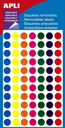 APLI 101857 – Beutel mit 308 Tabletten, verschiedene Farben, Durchmesser 8 mm