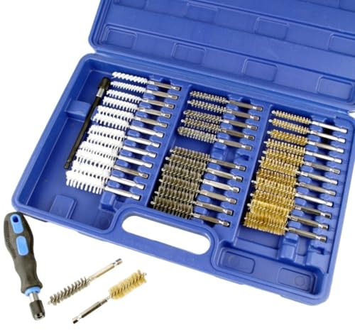 Bürstensatz 38 Teilig Rundbürsten Nylo Stahl Messing Bürstenset Drahtbürsten