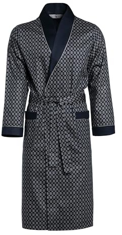 Herren Morgenmantel Revise Guido RE-504 / Elegant / 100% Baumwolle