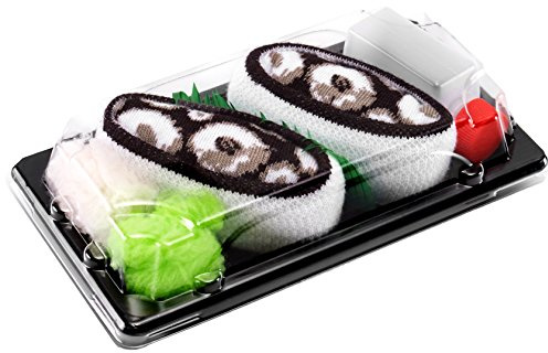 Rainbow Socks - Men's Women's - Sushi Socks Box Tamago - 1 Pair