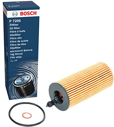 Bosch P7205 Car Oil Filter - Separates Soot and Metal Particles from Engine Oil - Provides Reliable Engine Lubrication