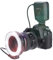Topiky per FC-100 Portable LED Macro Ring Flash,5500K Regolazione luminosità Speedlite Videocamera Kit Luce di riempimento con 8 adattatori Anello e Controller per per