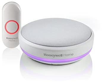 Honeywell Home RDWL415A Series 4 Portable Wireless Doorbell with Nightlight and Push Button,Grey | RDWL415A Series 4, Gray