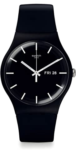 Swatch Mono Black Again Armbanduhr, Klassisch