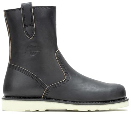 HARLEY-DAVIDSON FOTWEAR Herr Aldredge 20 cm motorcykelstövel, Svart, 44 EU