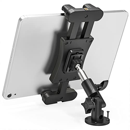 Karoten 2-in-1 Tablet Halterung LKW, 360 Grad Verstellbare Tablet Wand Halterung, Tablet Halterung für iPad/Pro/Air/Mini (alle 4.7 - 13,5), iPad Halterung Auto für Schreibtisch/Traktor/Caravan