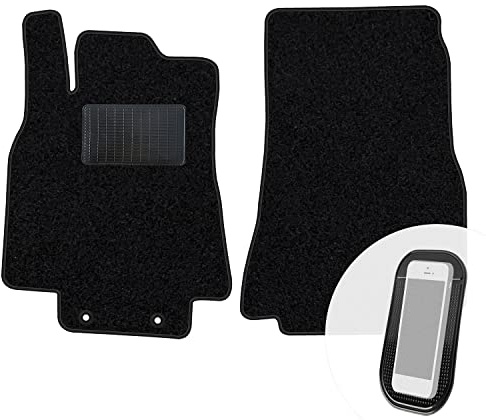 moto-MOLTICO Vorne Fußmatten Auto Velours Autoteppiche | Schwarz Automatten Set 2-teilig passend für Mercedes-Benz A-Klasse W169 2004-2012