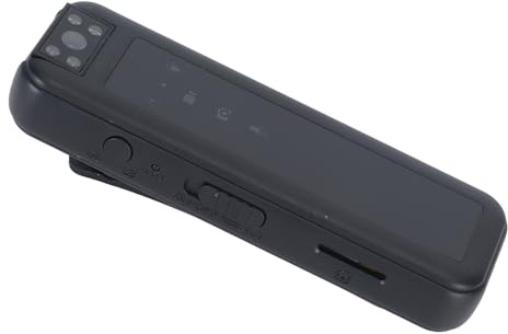 Mini Caméra Vidéo Corporelle, Caméra Cachée Mini Stylo, équipement de Surveillance Micro Cam, Caméra de Sport en Plein Air avec Objectif Rotatif, Enregistreur Vocal Numérique