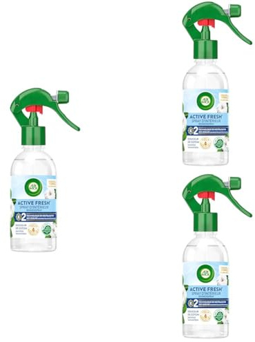 Air Wick Spray Neutralisateur d'Odeurs aux Huiles Essentielles Douceur de Coton Blanc