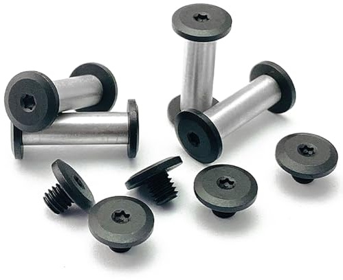 EDC Messer-Griffschraube, 5 mm x 19 mm, taktische Überlebens-Messer-Nieten, Torx-Schrauben, Edelstahlschrauben, Befestigung für Messer-Reparatur, Herstellung (M4, 10 Stück)