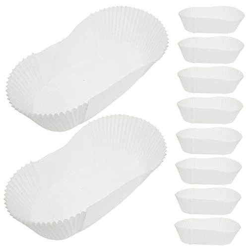 Hoement 40pezzi Vassoi Carta Forma Di Barca Per Cupcake e Pratico Per Feste Matrimonio e Compleanni