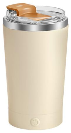 DONGKER Tasse a Mélanger Automatique,420 Ml,7 000 Tr/min,Tasse a Mélanger Magnétique Électrique a Grande Vitesse avec Couvercle,Rechargeable pour Café,Thé,Chocolat Chaud,Lait et Cacao