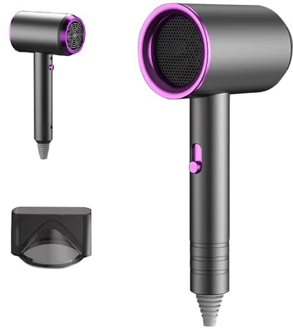 Bwaliffury Sèche Cheveux,1200W Sèche-Cheveux Ionique, Séchage Rapide, Professionnel Hair Dryer, 4 Températures/3 Vitesses, Protection Contre la Surchauffe, Seche Cheveux Professionnel Ionique Négatif