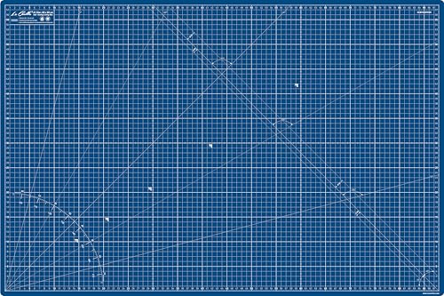 La Canilla skärmatta A1 (yta 90x60 cm - 36x24”) skärmatta för hantverk, teckning, lapptäcke, sömnad | Markerad i centimeter och tum