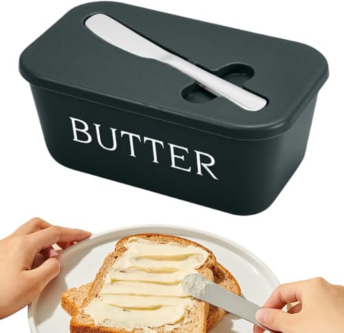 Beurrier | Boîte à Beurre | Avec Coupe-Fromage Hermétique pour Cuisine Réfrigérateur Maison Camping