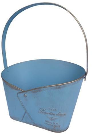 YUGSHNKFC Marine Styles Eisengartendekoration Portables Pflanzkasten Handgefertigtes Eisen Blumentöpfe Boot Outdoor Dekorative Vase Haltbarer Metallgarten Topf