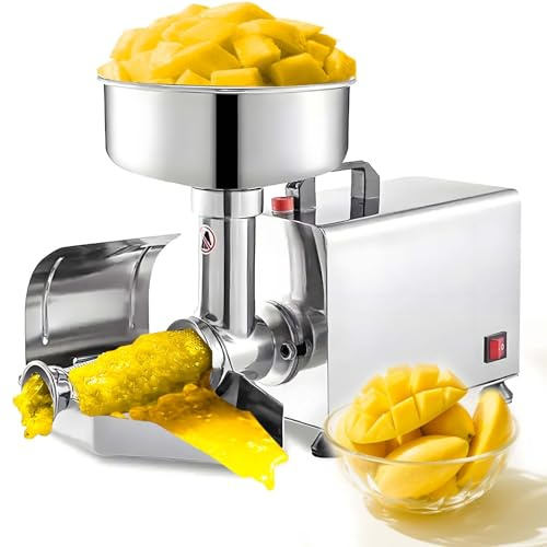 Colino Commerciale Pomodori Acciaio Inoxydabile,Macchina per Salse Elettrica,Moulin Alimenti 450W (330 lbs/H),per Salsa,Lamponi, Resistente,Produttore Marmellata Casa,Regalo di Vacanze Famiglia