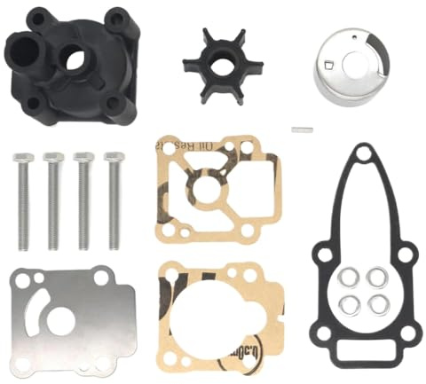 MCHkR Kompatibel mit Außenborder 4-Takt 8 PS 9,9 PS 10 Wasserpumpen-Reparatur-Service-Set, universell passend 47-803750A03 47-803748Q01 803748K01 Aftermarket-Ersatz