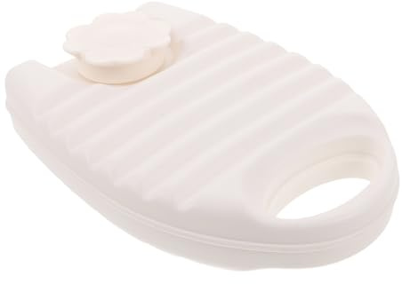 minkissy Borsa Dell’Acqua Calda Ovale Ricaricabile Piccola Copertura Resistente Impacco Riscaldante Portatile per Collo Mani e Piedi per Uso Domestico e Viaggi