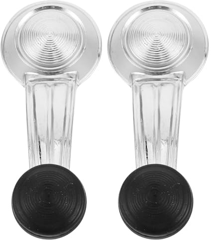 Abaodam Manivelles de Lève-vitres Manuelles Vintage en Plastique, Lot de 2 Poignées Adaptées pour Véhicules Américains Classiques, Poignée de Fenêtre Rétro Camion à Manivelle de