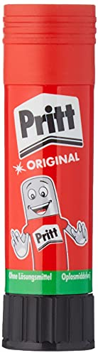 Pritt Pegamento en barra Pritt, seguro y apto para niños manualidades, fuerte uso escolar de oficina, 1 22 g
