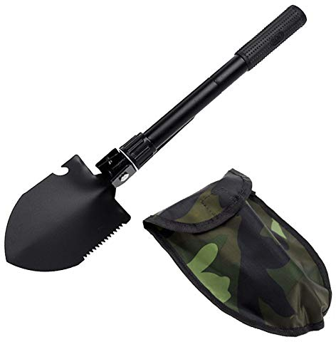 Schneeschaufeln,Klappspaten Tactical Military Schaufel Mini Schaufel für Outdoor Camping, Wandern, Backpacking, Angeln, Jagen, Trench Entrenching Tool, Auto Emergency