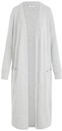 Noisy May Femme Nmcity L/S Long Noos Cardigan, Gris Clair Chiné, L EU