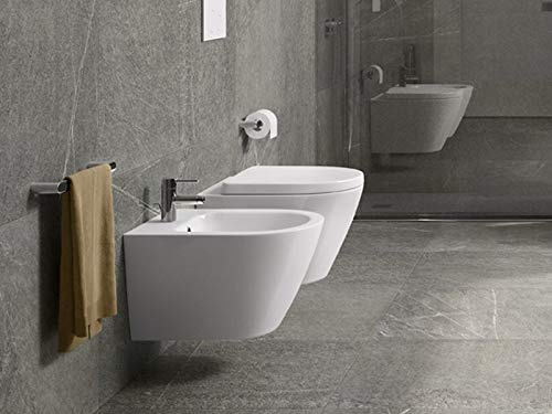 Rak Resort sanitari sospesi, vaso rimless, bidet e coprivaso frizionato REWC00002+REBI00002+RESC00004