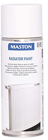 Maston Laque en spray pour radiateur - 400 ml - Blanc brillant
