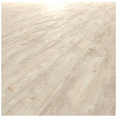 HORI Klick Hartvinylboden Rigid SPC Landhausdiele Holzoptik - Klick-Vinyl mit Trittschalldämmung - schwimmende Verlegung - - 122 x 18 x 0,45 cm - 2,2 m² - 10 Dielen