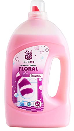 DIA SUPER PACO detergente máquina líquido floral botella 46 lv
