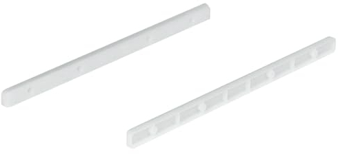 Drawer Runners Guide Rails Plastic Slides for 17mm Grooved Drawers Length 285mm Qty = 1 Pair / 2 Pieces Inc Screws