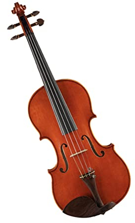 Violine Anfänger Handgeschnitzte 4/4 Akustische Violine Aus Europäischem Holz, Zweiteilig, Flammenahorn, Fichte + Bogenbrücke, Geigenkoffer
