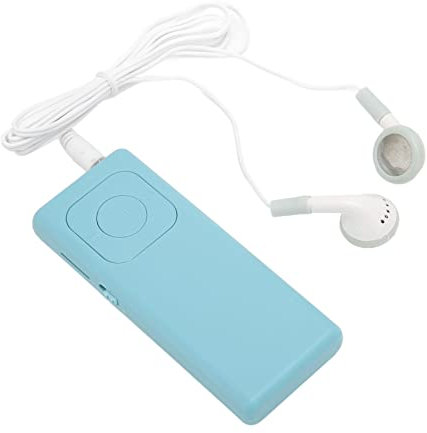 Lecteur MP3, Mini Lecteur de Musique Compact Portable sans Perte de Son avec Casque, Prise en Charge de la Carte Mémoire 64G, Petit Lecteur de Musique pour L'étude, le Travail, le (Bleu)