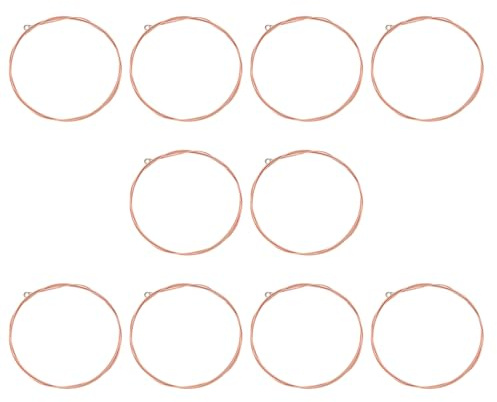 LT Easiyl D-4th Gitarrensaiten für Gitarre, D-String, 90 cm, für Akustikgitarre, Folk-Gitarre, widerstandsfähig, rostbeständig, Kupfersaiten, Ersatzsaiten, 10 Stück