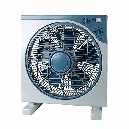 THINIA HOME Ventilador de Suelo con Temporizador Ø30cm y 50W | Ventilador Modelo Terra Box Ventilador Programable de Uso Doméstico con 3 Velocidades | Ventilador Box Fan