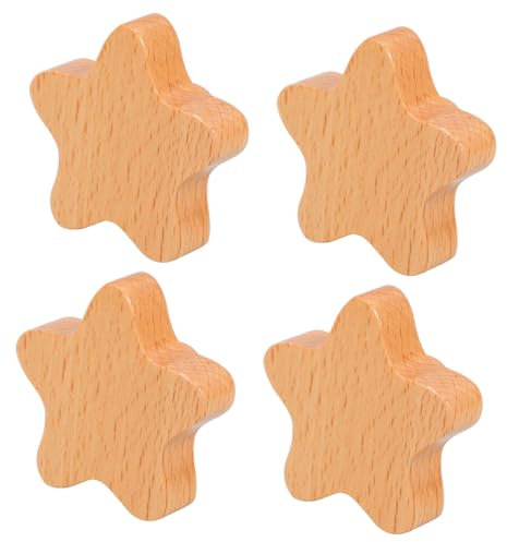 KONTONTY 4stücke Holzknöpfe Für Kommoden Schubladenknöpfe Schrankknöpfe Kleine Türknöpfe Kommodenschubladengriffe Dekorative Möbelgriffe Kleiderschrankknöpfe Schrankgriffe Knöpfe Für Küchen