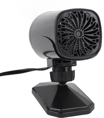 Chauffage Portable 2 en 1 pour Voiture, 12V/24V, Sèche-Glace et Désembueur Rapide, Se Branche sur Prise Allume-Cigare, Idéal pour Pare-Brise, Compatible Tous Véhicules
