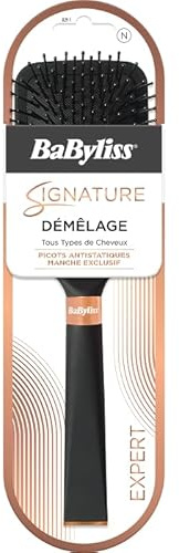 Babyliss Signature Paddelhaarbürste | weiche Borsten | Haarbruch wiederverwenden | Unisex | 1 Stück