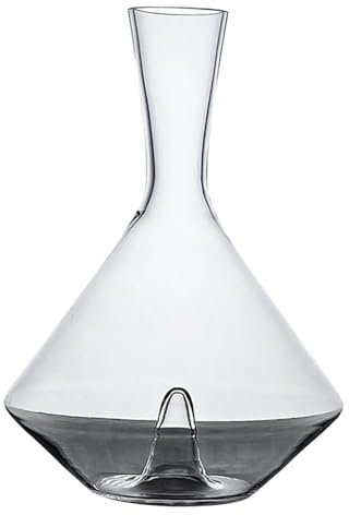 LTFCFZQ Decanter per Vino Rosso da 2500 ml, Dispenser per Vino Rosso, Dispenser per Vino in Vetro Trasparente, caraffa per Vino in Vetro Cristallo soffiato a Mano Senza Piombo Aeratore per Vino