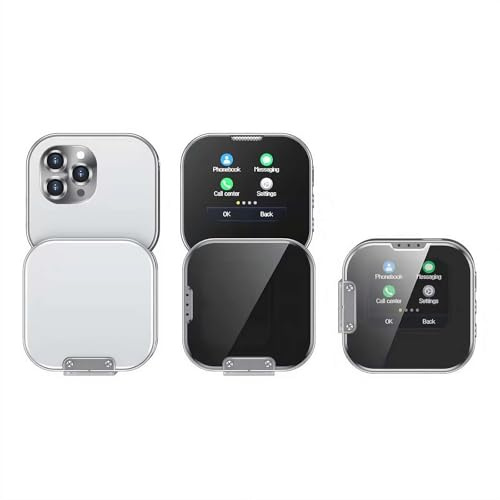 Mini Telefono Mini Flip con Schermo Touch Girevole – Schermo Piccolo da 1,69, Dual SIM Dual Standby, Telefono Cellulare Compatto Tascabile per Bambini