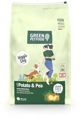 Green Petfood Potato & Pea complete dog food | Vegetarian grain-free recipe | All breed sizes | For dogs with allergies to meat protein | 10kg