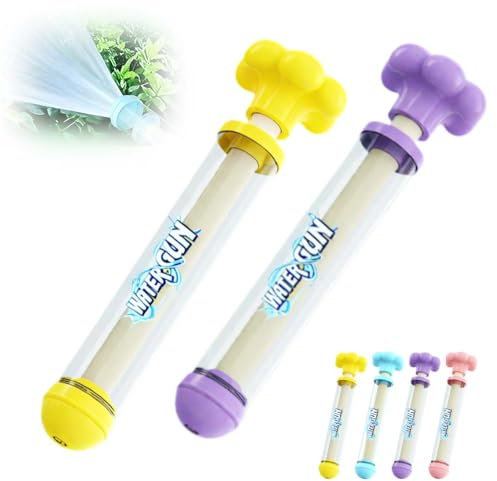 Feuerwerks Wasserpistole Spielzeug, WassersprüHspielzeug, Wasserspielzeug Kinder Outdoor, Romantische Feuerwerk Water Squirter, Outdoor Spielzeug zum Baden Pool Party (Gelb + Violett)