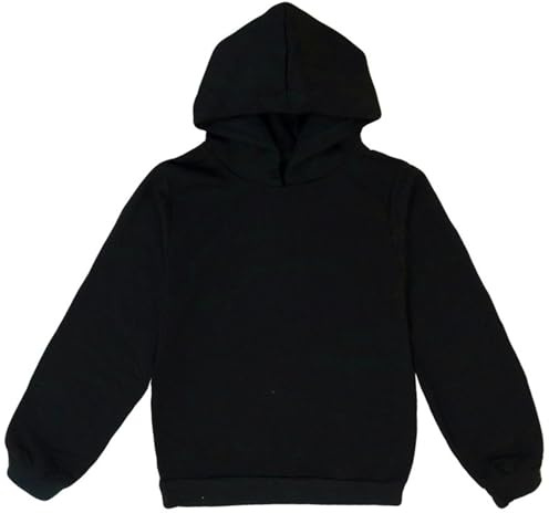 Sweat à capuche surdimensionné en coton doux pour enfants, garçons et filles, pull à manches longues, épais, léger, pour l'école, le sport, vêtements pour bébé manteaux à capuche avec poches (A, 11-12