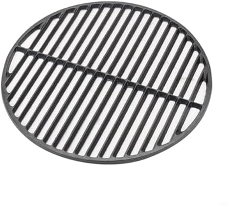 GANCEI Cast Iron Fire Grate, Cast Iron Round Grill Mesh For BBQ Tool Kitchen Gadget Heat Resistant, Grid Plate For Camping Picnic(25CM)