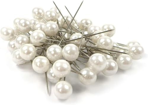1000 Großpackung Dekonadeln Hochzeitsnadel Nadel mit Kunststoffperle Perlennadel Nadel mit Kunstdiamant Pin anstecker Hochzeit Kravatte (1.000 Stück Grosspackung)