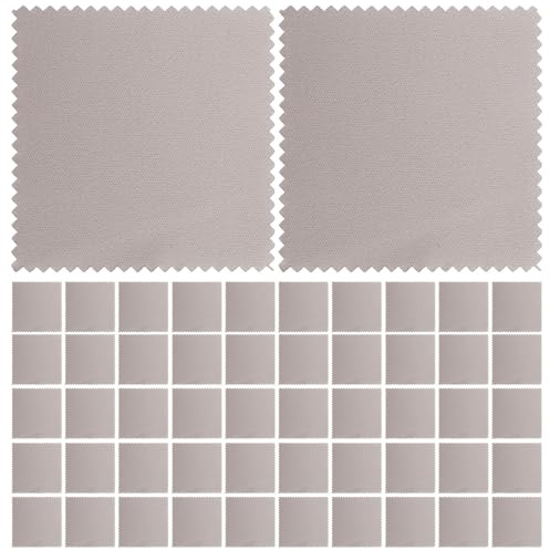 Sosoport Chiffons en Suède 8x8cm Anti-statique Lot de 50 pour Polir Bijoux et Argenterie Restaure la Brillance, Entretien Montres et Argenterie